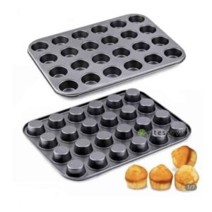 Moule de 24 trous à muffins anti adhésif