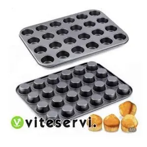 Moule de 24 trous à muffins anti adhésif