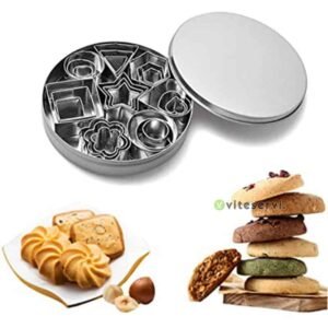 Set de 24 emportes pièces  en acier inoxydable