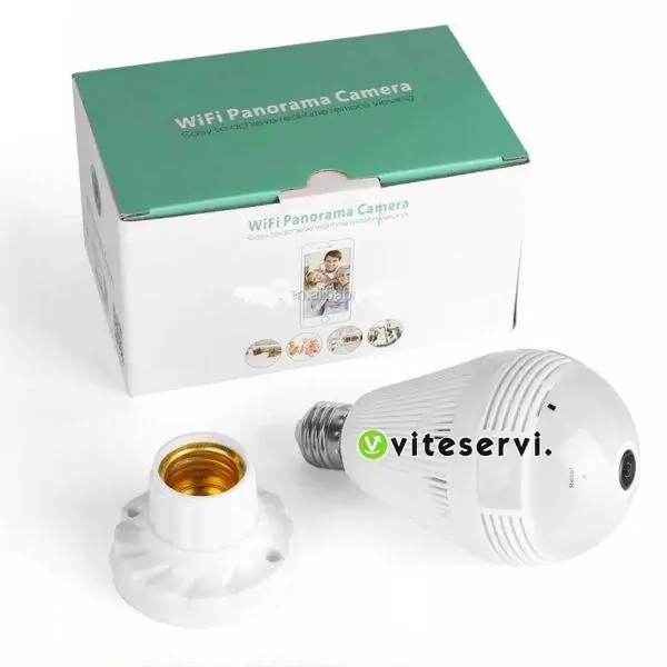 Ampoule Caméra De Surveillance Sans Fil rotative 360 Degrés