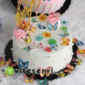 Boîtes de papillon pour décoration de gâteau