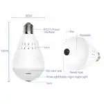 Ampoule Caméra De Surveillance Sans Fil rotative 360 Degrés