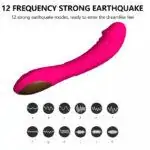 Sextoy vibromasseur gode pour femmes à 12 vitesses rechargeables