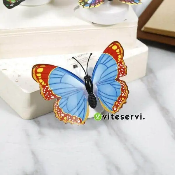 Papillons lumineux pour decoration nocturne chambre et salle de fêtes