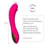 Sextoy vibromasseur gode pour femmes à 12 vitesses rechargeables