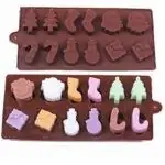 Moule à gâteau en silicone forme accessoire du père noël