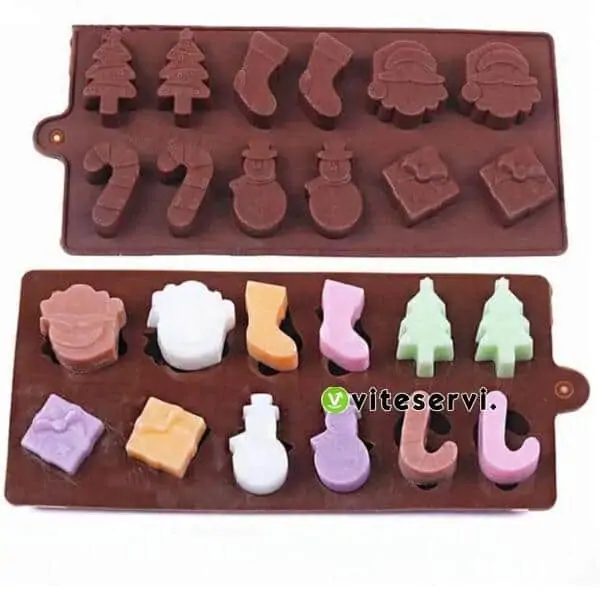 Moule à gâteau en silicone forme accessoire du père noël