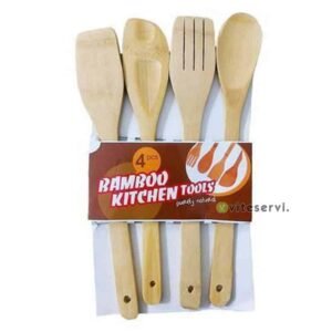 Set de 04 louches en bois