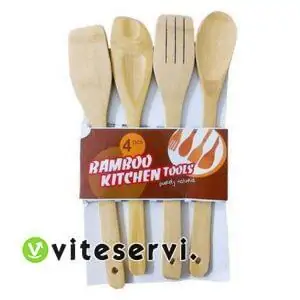 Set de 04 louches en bois