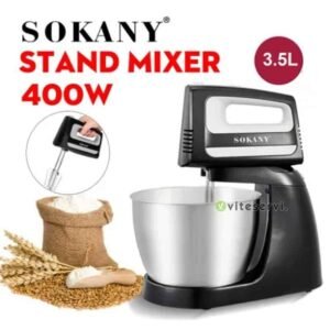 Batteuse Electrique à Bol - SOKANY 400W 5 Vitesses 3,5L