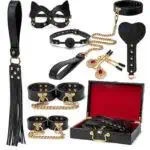Valise BDSM de Luxe - Ensemble de bondage Zwart