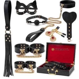 Valise BDSM de Luxe - Ensemble de bondage Zwart