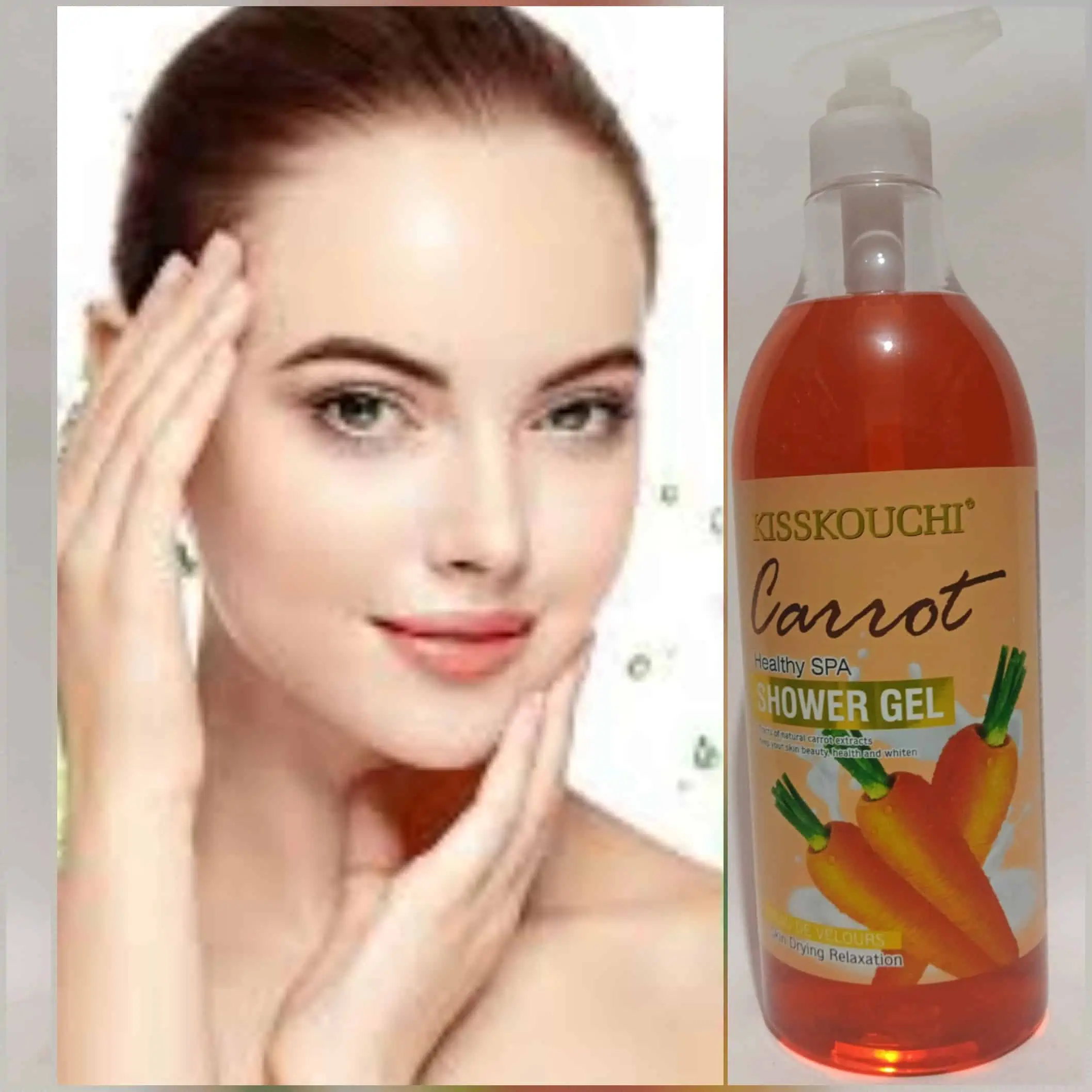 1645533366031 Gel de douche nettoyant fait à base de carotte