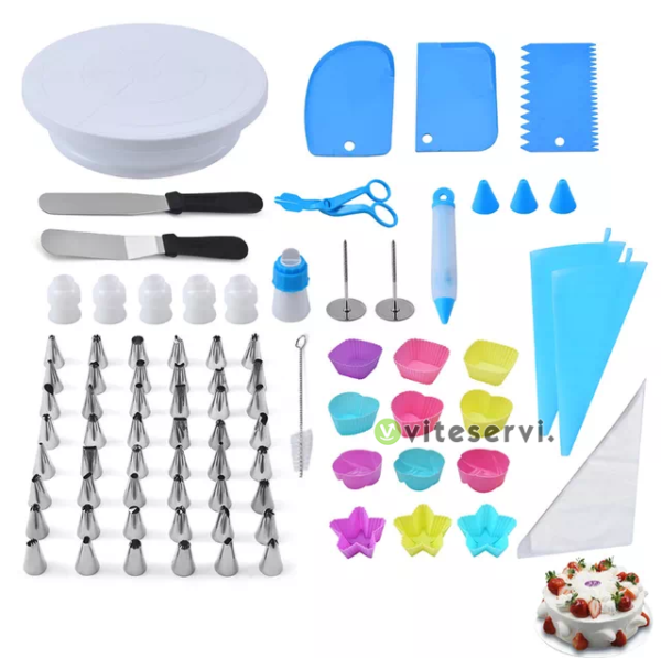 1659107262984 80 en 1 Pack de pâtisserie Intermédiaire de douilles présentoir lisseuses poches