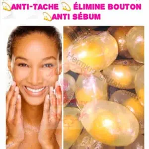 Savon oeuf anti tâches acné et bouton