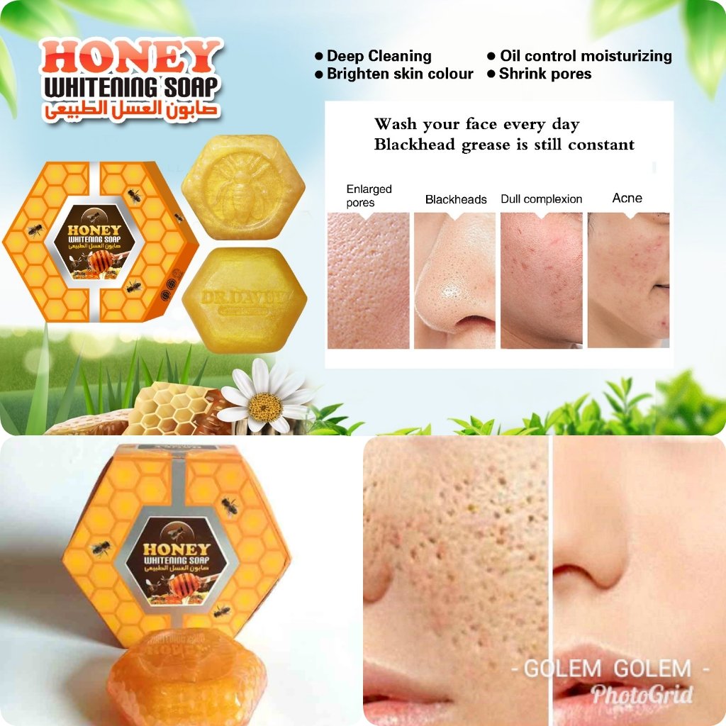 PhotoGrid 1643867853306 Savon au miel contre les pores larges du visage