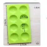 Moule en silicone de 08 trous de formes coquillages
