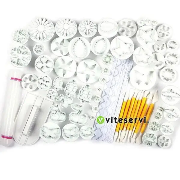 Kit de 68 pcs d'emportes pièces et d'outils à modeler