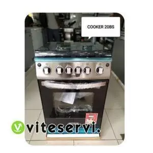 Cuisinière à four NEON 50/50 4 feux automatique avec rôtissoir 20BS