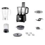 Robot culinaire EUROSONIC ES-BL-1860 - igname pilée - râpe trancheuse - moulinette mixeur - Batteuse 1000W