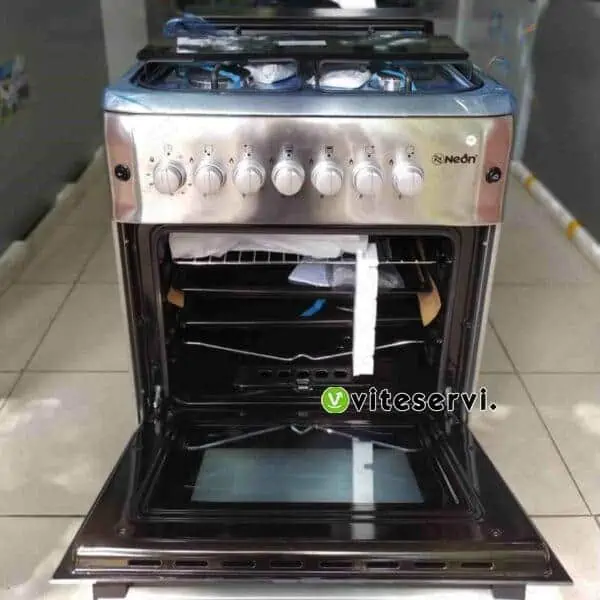Cuisinière à four NEON 4 feux 60/60 automatique NE-411