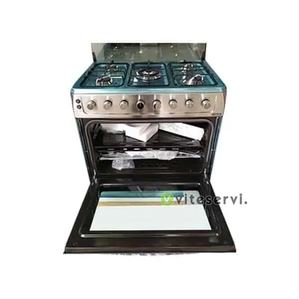 Gaziniere Neon Modele 606 Cuisinière à four NEON 6 feux automatique à minuterie et rôtissoire NGC-606