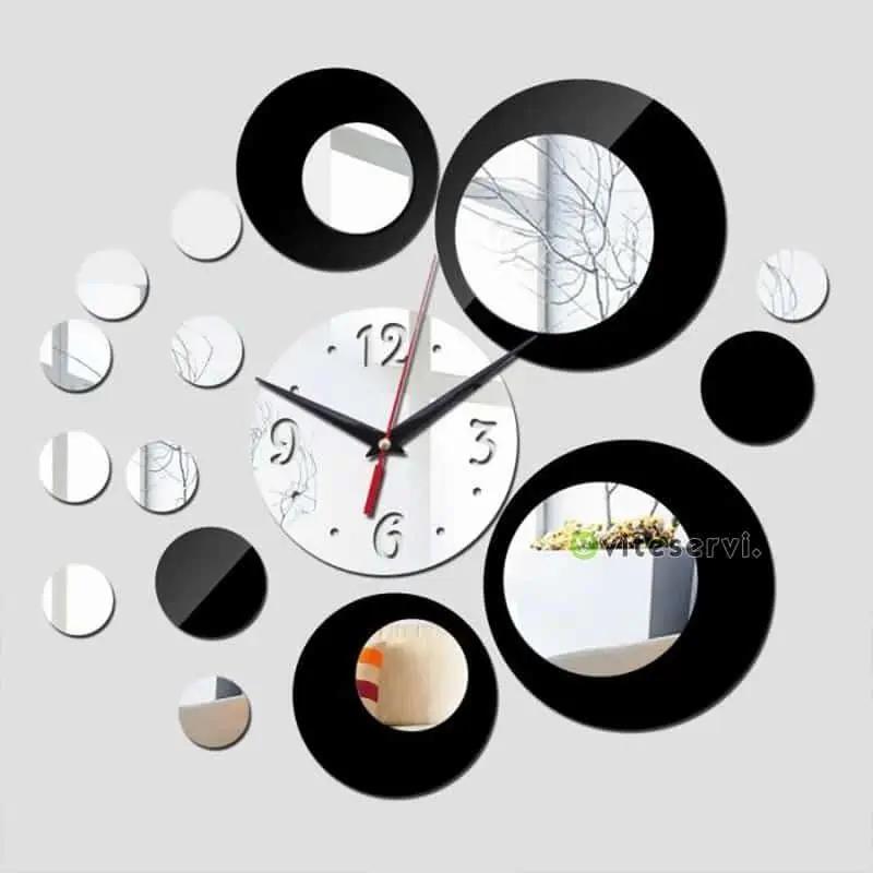 Horloge murale Horloge Moderne de Décoration Murale 3D