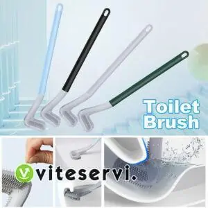 Brosse de nettoyage de toilette à manche long