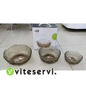 Set de 03 Saladier en verre