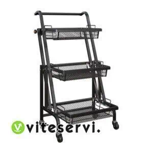 Étagère rotative à 360 degrés à roulette, panier de rangement multifonctionnel pour légumes et fruits