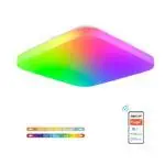 Plafonnier Lampe LED intelligente 16 Millions de couleur avec contrôleWifi et Voix et Fonction mémoire
