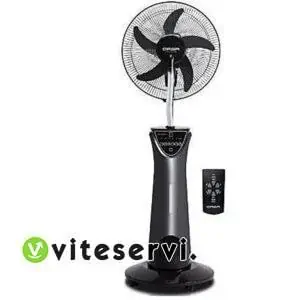 Ventilateur QASA Electrique à refroidissement et humidificateur par eau rechargeable-climatiseur