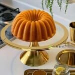 Présentoir à Gâteaux avec bordure dorée