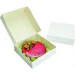 boites patissieres blanches 10 cm de hauteur x 5