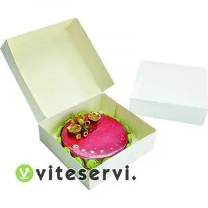 boites patissieres blanches 10 cm de hauteur x 5