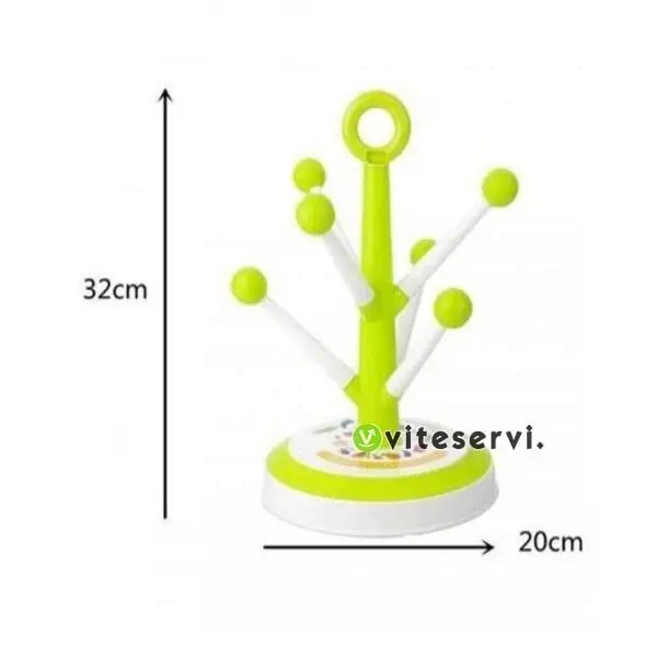 image 2 Porte Verre à égouttoir en forme d'arbre