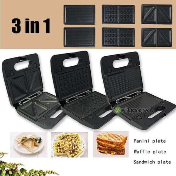 3 3 SANDWICH maker sokany model KJ-303, 3 en 1