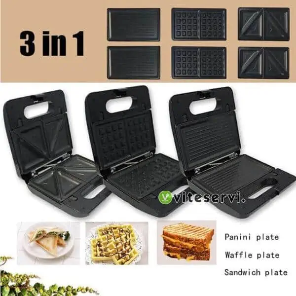 3 3 SANDWICH maker sokany model KJ-303, 3 en 1