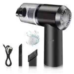 Aspirateur Portatif et Mini, éclairage LED, forte et grande aspiration Cyclone, Rechargeable  pour voiture et maison