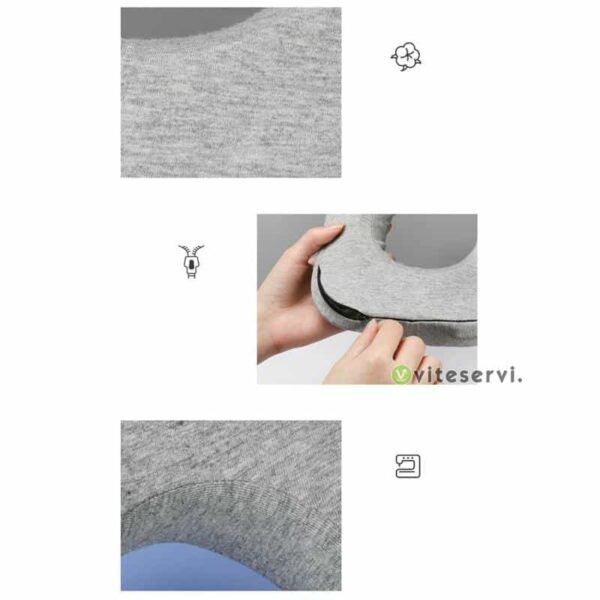 66028306 22 image Coussin pliable de sieste, oreiller pour un sommeil confortable et profond