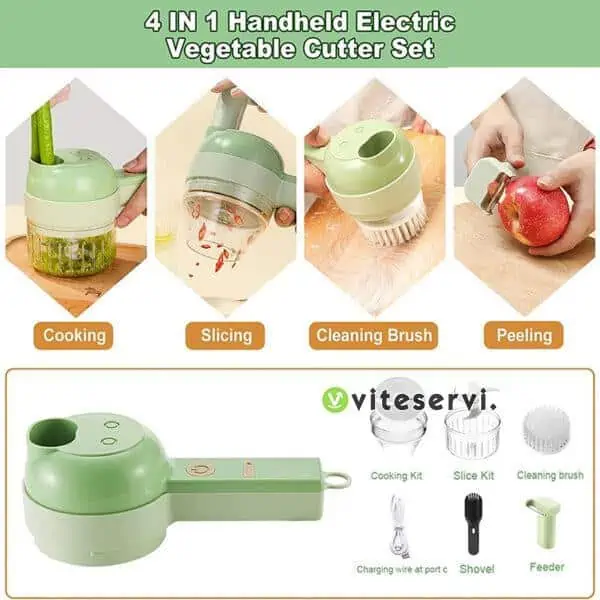 Hachoir découpe légume électrique 2 en 1