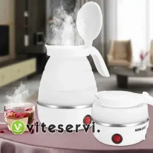 Bouilloire électrique pliable en Silicone 700ml SOKANY SK-614 600W