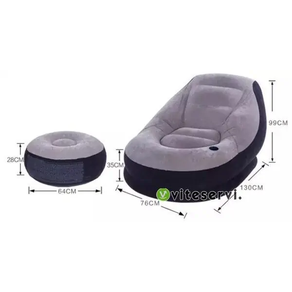Fauteuil plus canapé gonflable