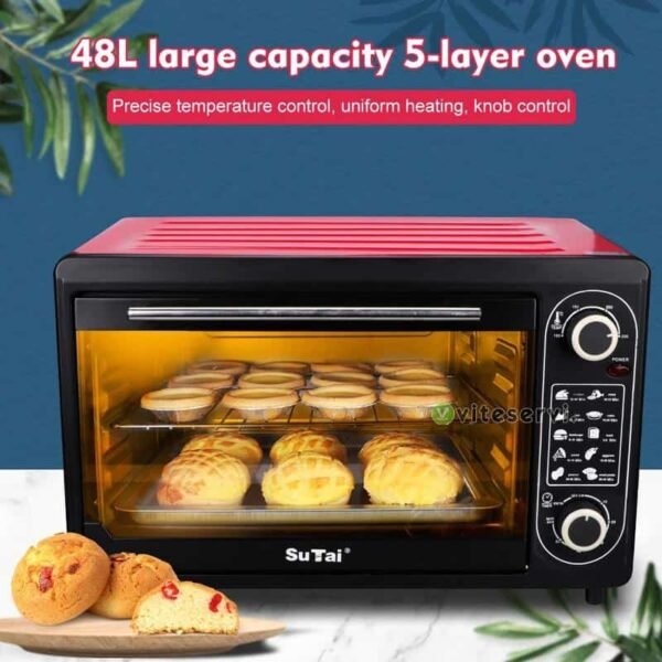 Four lectrique multifonctionnel 48l petit appareil de cuisson Intelligent contr le de la temp rature.jpg Q90.jpg Four électrique multifonction 48l Su Tai