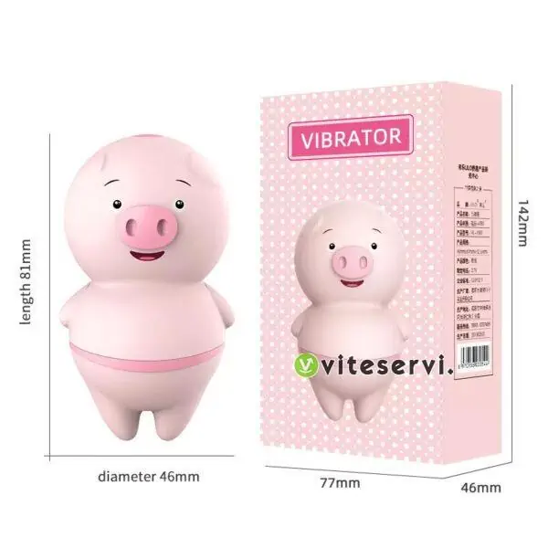 Vibromasseur clitoridien en forme de cochon, pour lécher le clitoris, 6 Modes, Portable, sans fil, adulte, Mini cochon, jouets sexuels pour femmes