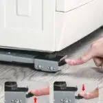 Support mobile réglable pour machine à laver, 2 pièces/ensemble, roulettes pour réfrigérateur et sèche-linge