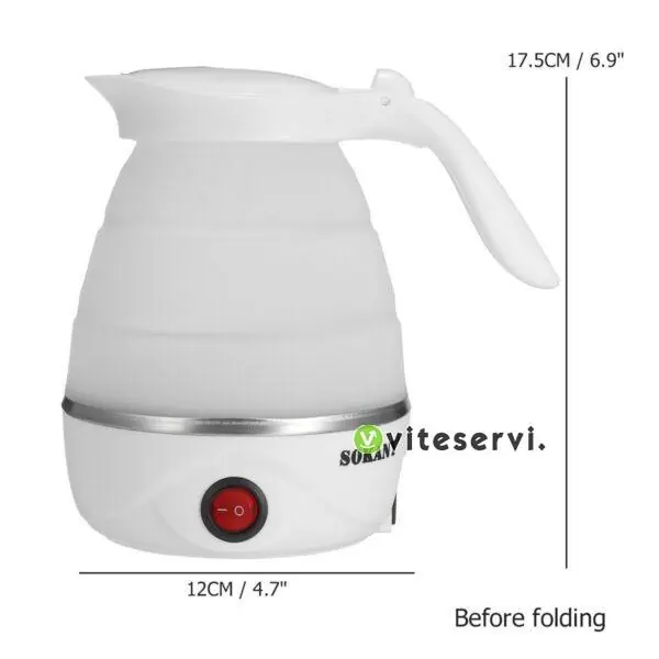 Bouilloire électrique pliable en Silicone 700ml SOKANY SK-614 600W