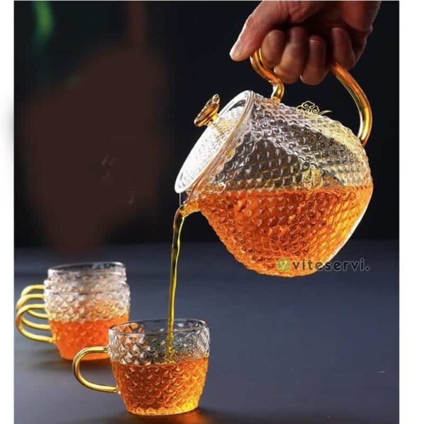 Se858d951da40444190b8dda2b1e5917dq Théière à filtre à bulles plus 4 tasses en verre trempé