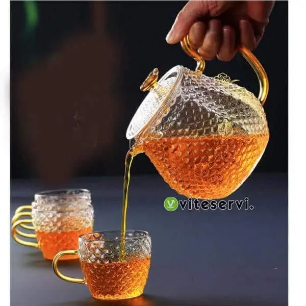 Se858d951da40444190b8dda2b1e5917dq Théière à filtre à bulles plus 4 tasses en verre trempé