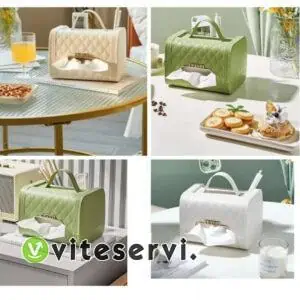 Boîte à serviette en plastique en forme de sac pour voiture, bureau et maison